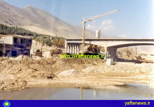 ساخت پل انقلاب خرم‌آباد (حدود سال 1370)